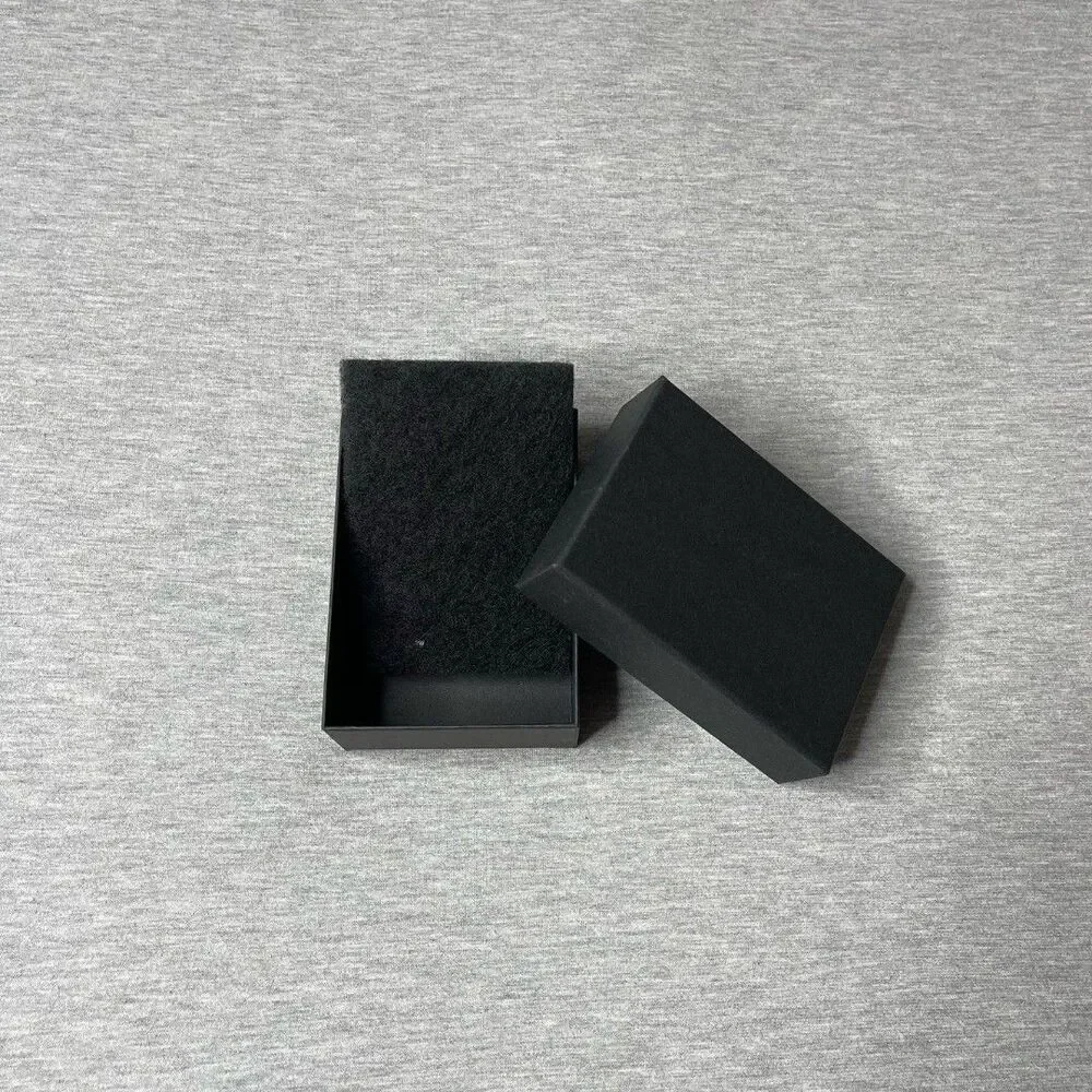 Macy’s Solid Black 5” x 3.5” Jewelry Necklace & Bracelet Gift Box